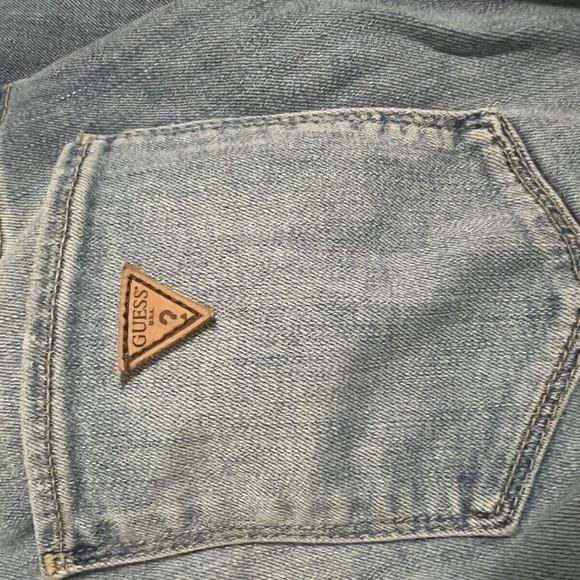 Guess Sexy Curve Skinny Jeans Womens Size 26 Ankle Light wash Distressed - Picture 6 of 6